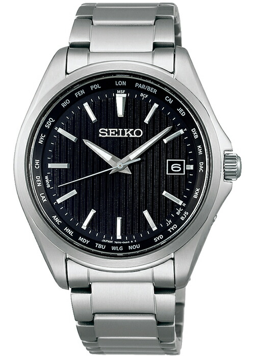 セイコー セレクション SBTM293 メンズ 腕時計 ソーラー電波 ワールド 