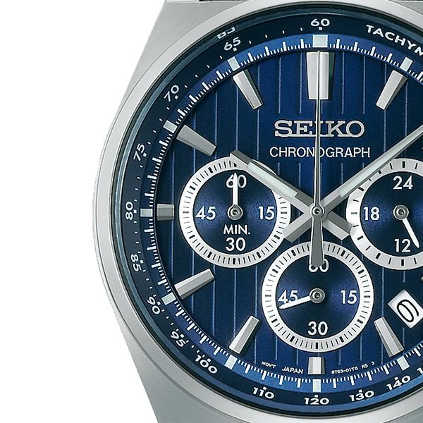 セイコー セレクション Sシリーズ 8Tクロノ SBTR033 メンズ 腕時計 クオーツ クロノグラフ 電池式 ブルーダイヤル｜theclockhouse｜04