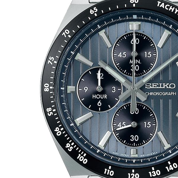 セイコー セレクション Sシリーズ 8Tクロノ SBTR041 メンズ 腕時計 電池式 クオーツ クロノグラフ 縦型 ブルーグレー｜theclockhouse｜04