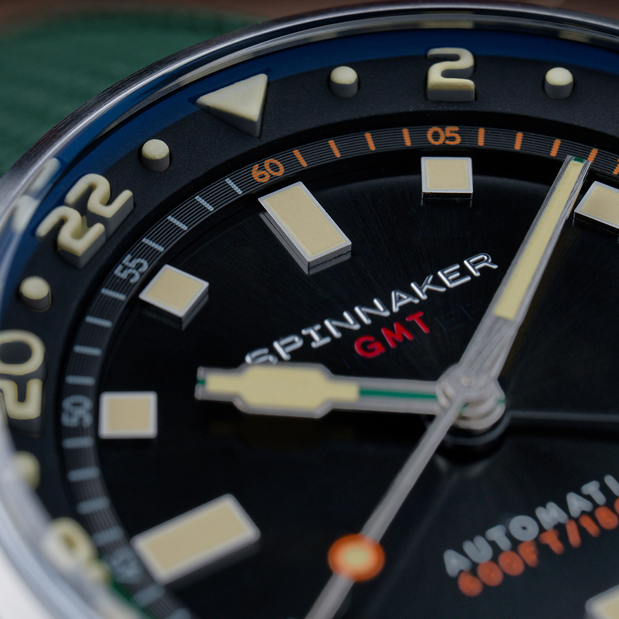 スピニカー ブラッドナー GMT オートマチック SP-5121-44 メンズ 腕時計 メカニカル 自動巻 ブラックダイヤル 替えバンド付きの画像