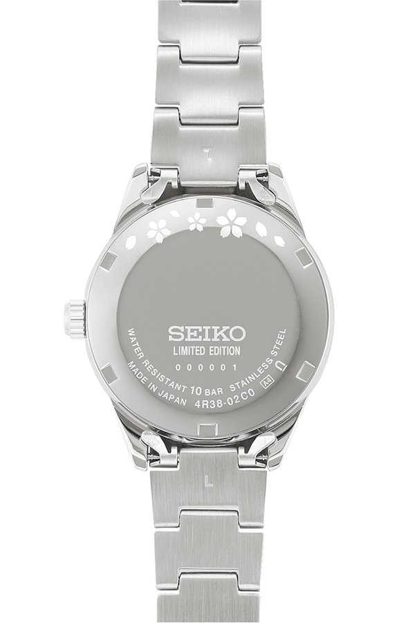 1月9日発売 セイコー セレクション 2026 SAKURA Blooming 限定モデル 逆さ桜 SSDE024 レディース 腕時計 メカニカル 機械式 オープンハート ピンクダイヤル | SEIKO SELECTION | 03