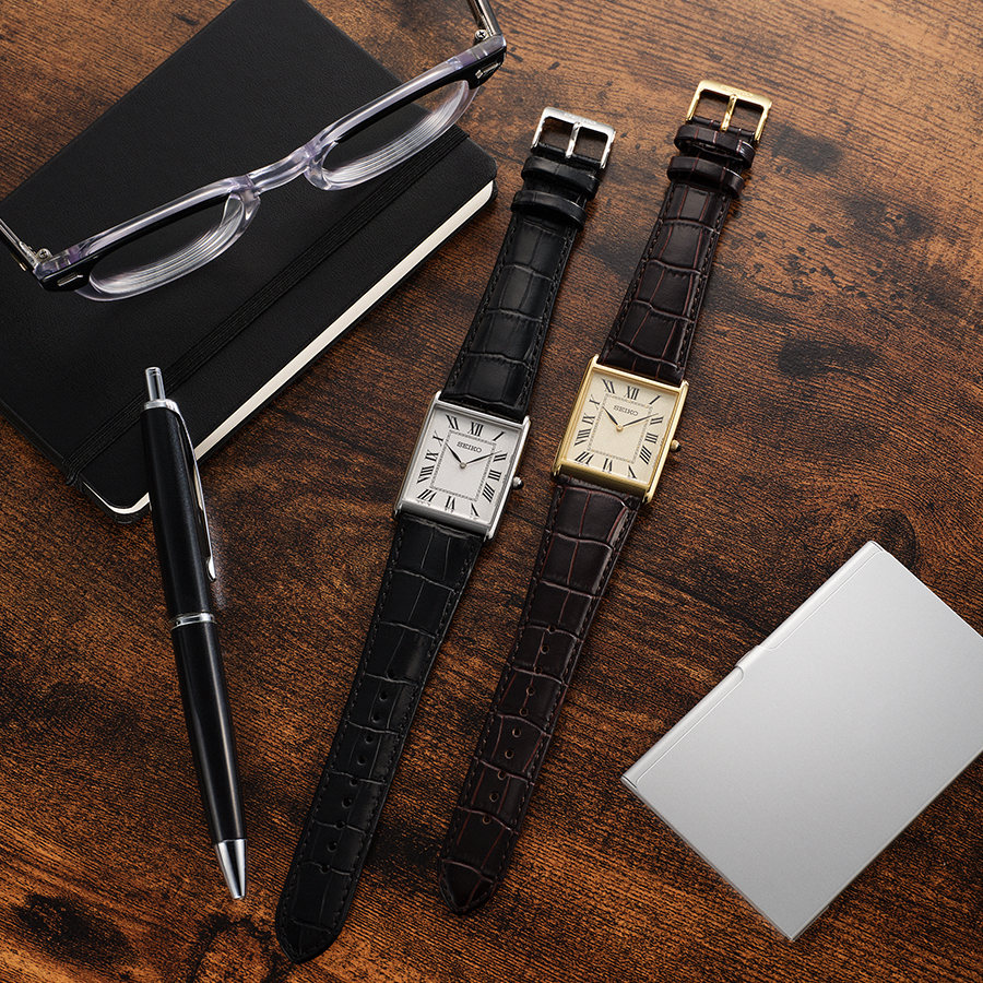美品 SEIKOセイコ ナノユニバース ブラックレザー ゴルド ソーラー 腕時計 セイコー セレクション 腕時計 SEIKO レディース nano・universe