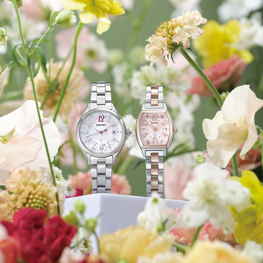 SEIKO 腕時計、アクセサリー（文字盤カラー：ピンク系