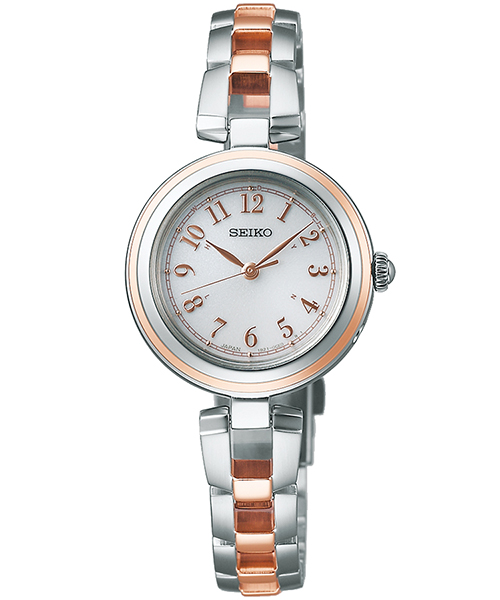 【電波ソーラー】146 セイコー 1Pダイヤ レディース ラウンド 人気 SEIKO SELECTION セイコー セレクション Sシリーズ SWFH146