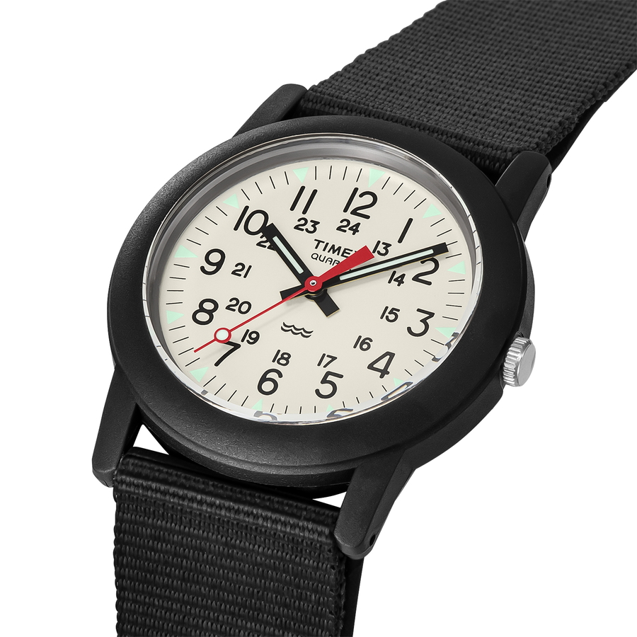 TIMEX タイメックス Camper キャンパー 34mm 日本限定モデル TW2P59700 メンズ レディース 腕時計 クオーツ 電池式  ナイロンバンド ブラック