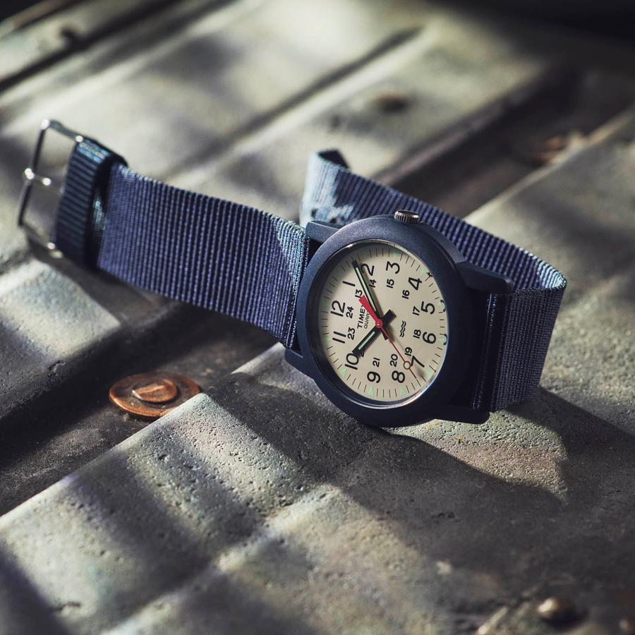 TIMEX タイメックス Camper キャンパー 34mm 日本限定モデル TW2P59900 メンズ レディース 腕時計 クオーツ 電池式 ナイロンバンド ブルー｜theclockhouse｜09