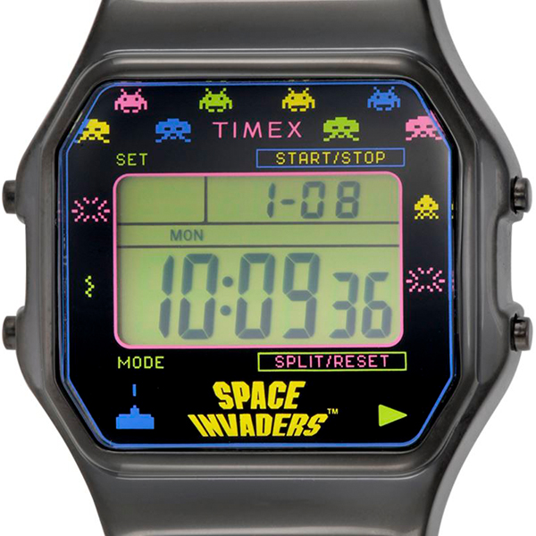 TIMEX タイメックス TIMEX 80 Space Invaders WATCH スペースインベーダー コラボ 限定モデル TW2V39900  メンズ 腕時計 デジタル ブラック