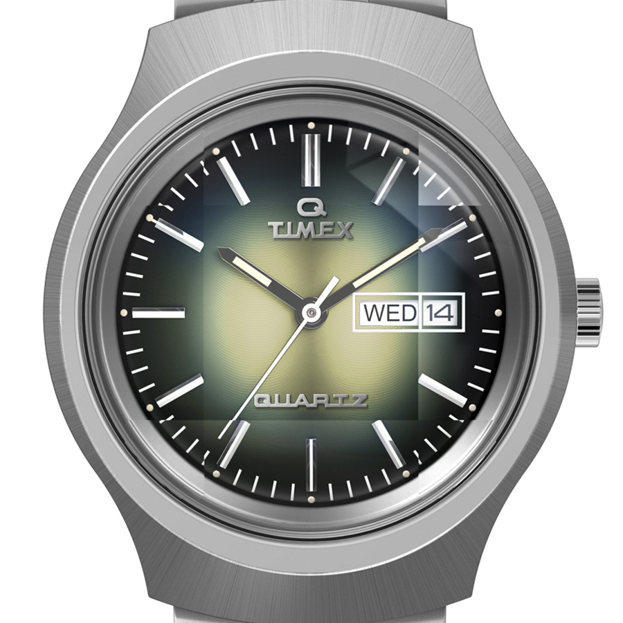 【国内即納】TIMEX Q Timex TW2W22500 ユニセックス 腕時計 TIMEX》 タイメックス Q TIMEX リイシュー デグラーデ TW2W22500