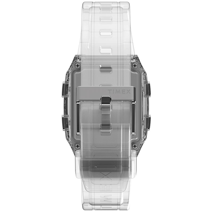 4月19日発売 タイメックス Q LCA トランスパレント TW2W45200 メンズ レディース 腕時計 電池式 デジアナ スケルトン クリア｜theclockhouse｜04