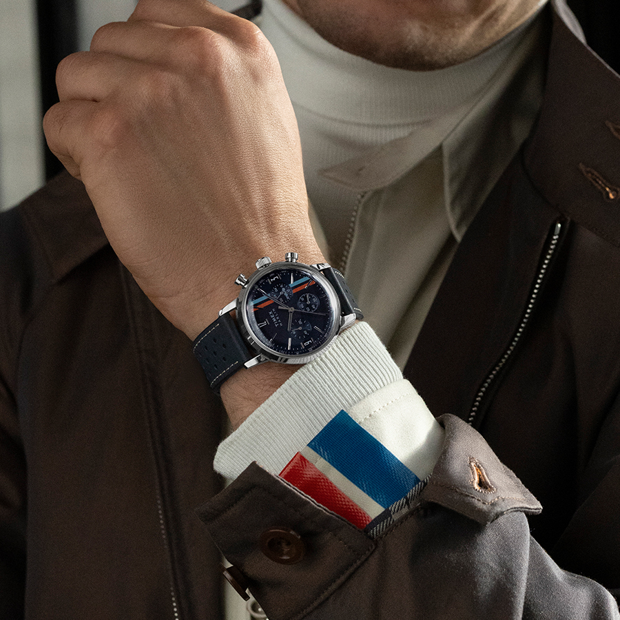 【国内即納】TIMEX Marlin TW2W99000 ユニセックス 腕時計 Marlin® Chronograph Tachymeter 40mm Leather Strap Watch