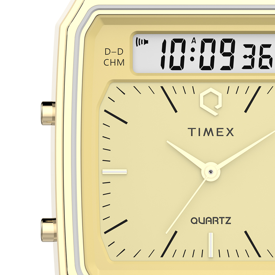 【国内即納】TIMEX Q TIMEX TW2Y06000 ユニセックス 腕時計 TIMEX タイメックス Q 1982 アナデジ 復刻モデル TW2Y06000