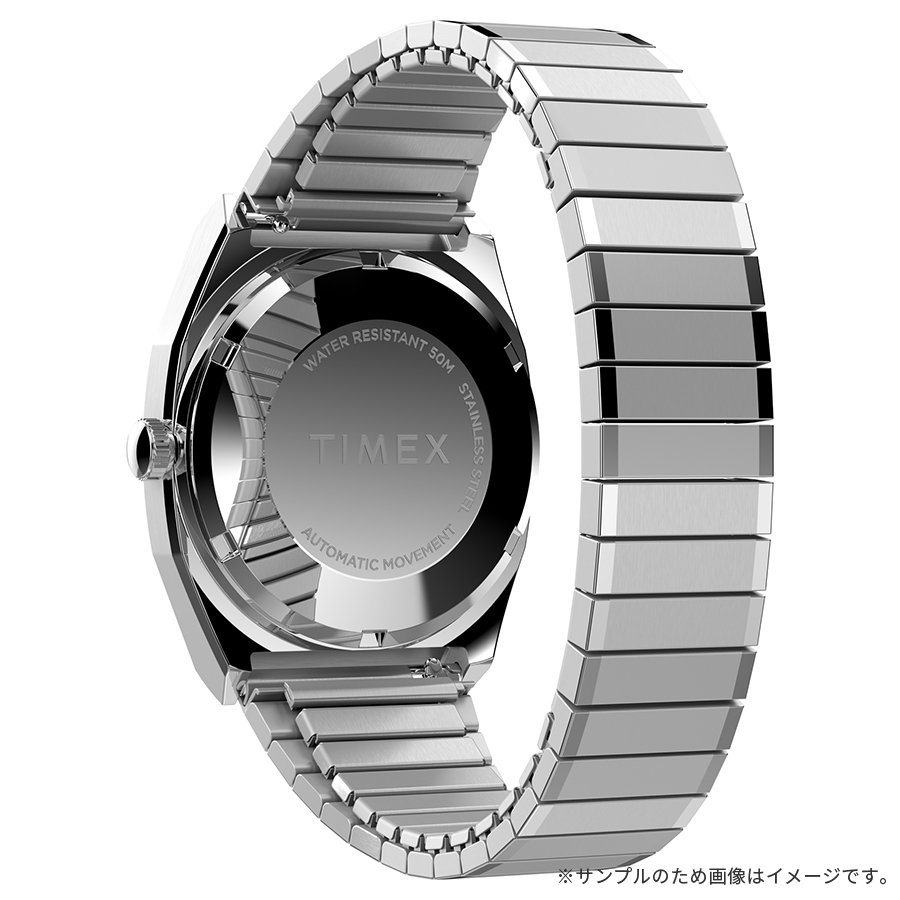 タイメックス 1983 E-Line 復刻モデル TVダイヤル TW2Y07400 メンズ レディース 腕時計 機械式 自動巻き エクスパンションベルト ネイビーの画像
