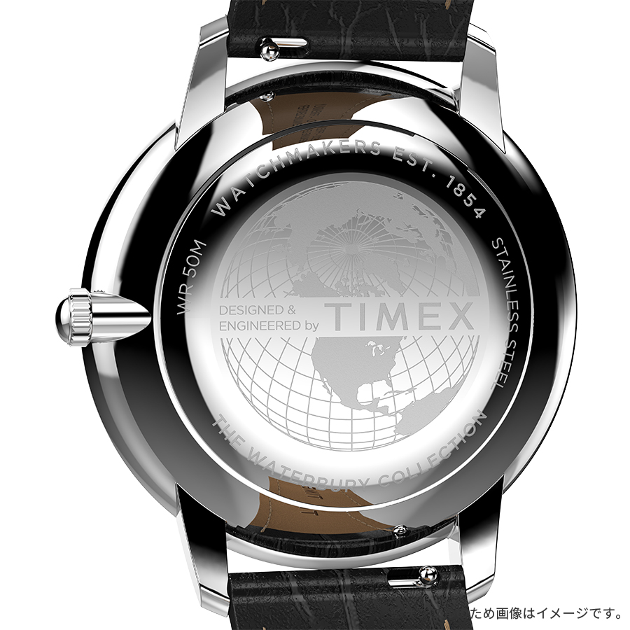 美品 TIMEX ウォーターベリー デイデイト 腕時計 黒革 稼働品 TIMEX（タイメックス） ウォーターベリー メトロポリタン TW2Y23100