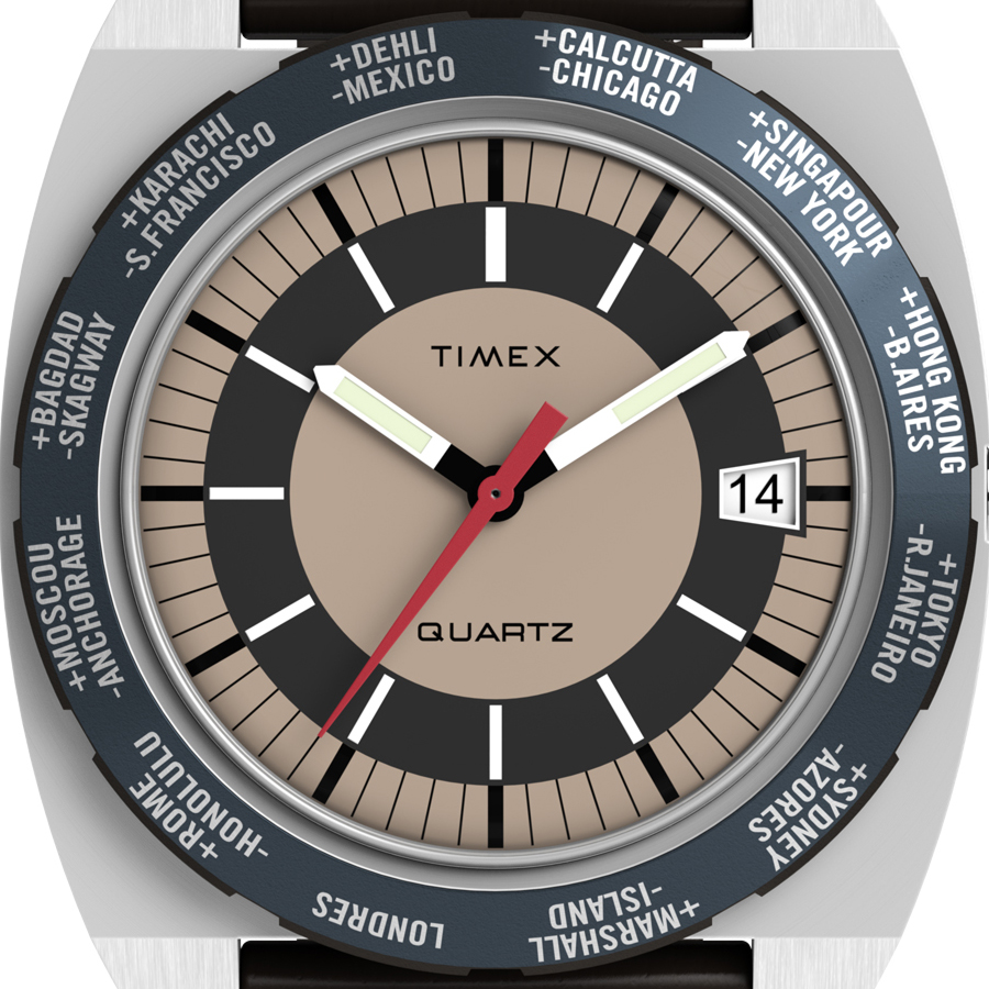 TIMEX（タイメックス） Q TIMEX 1972 ワールドタイム 復刻モデル
