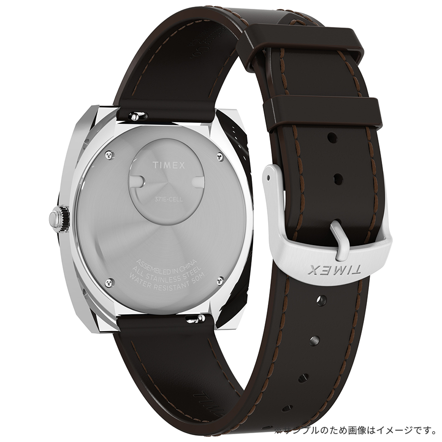 タイメックス Q TIMEX 1972 ワールドタイム 復刻モデル TW2Y31300 メンズ 腕時計 クオーツ 電池式 タンカラーダイヤル ブラウン 革ベルトの画像