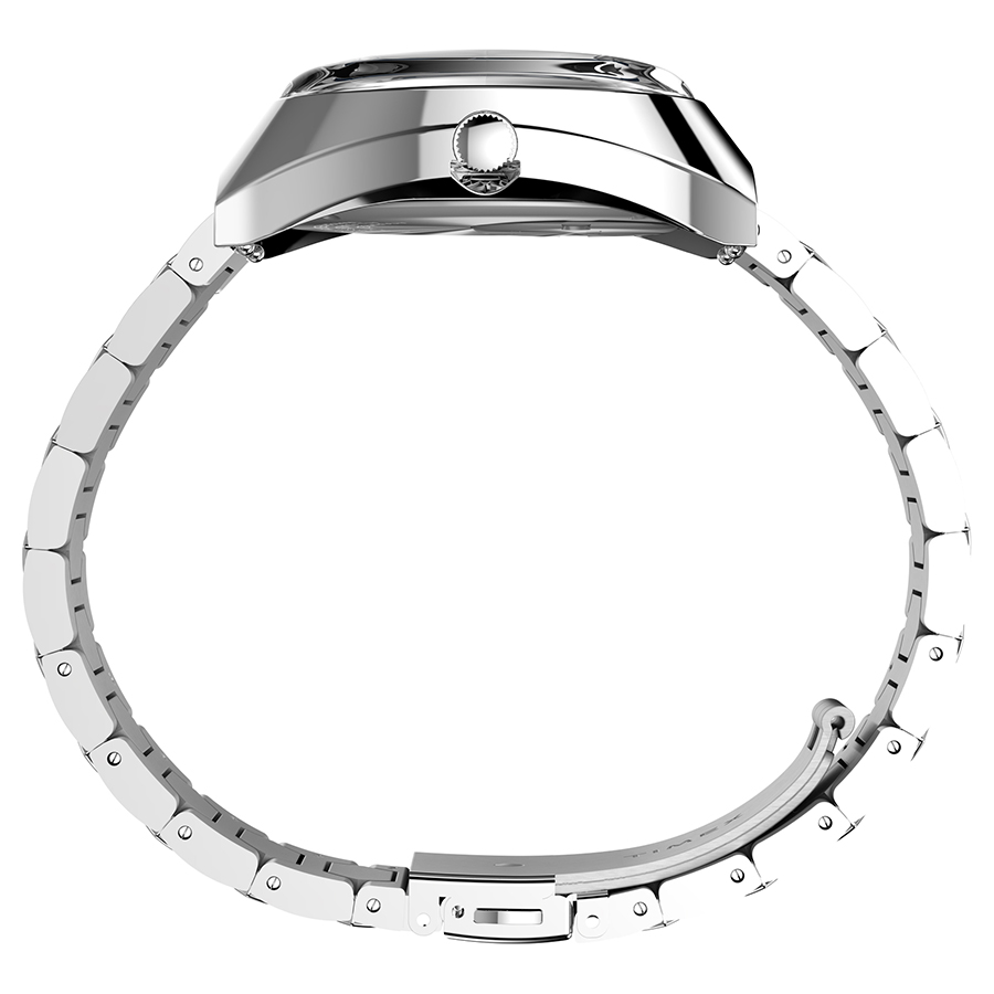タイメックス Q TIMEX 1972 タイムマシン 復刻モデル TW2Y33100 メンズ 腕時計 クオーツ 電池式 ブルーダイヤル シルバー メタルバンドの画像