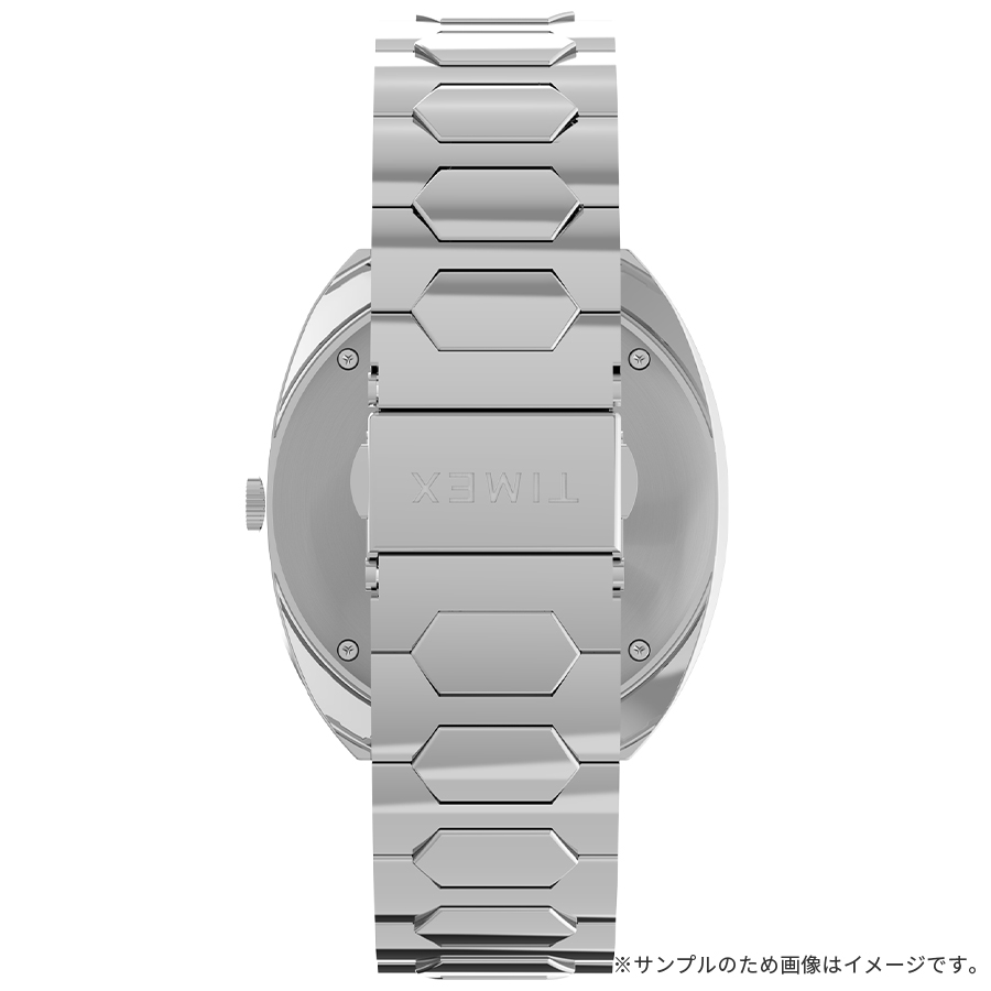 タイメックス Q TIMEX 1972 タイムマシン 復刻モデル TW2Y33100 メンズ 腕時計 クオーツ 電池式 ブルーダイヤル シルバー メタルバンドの画像