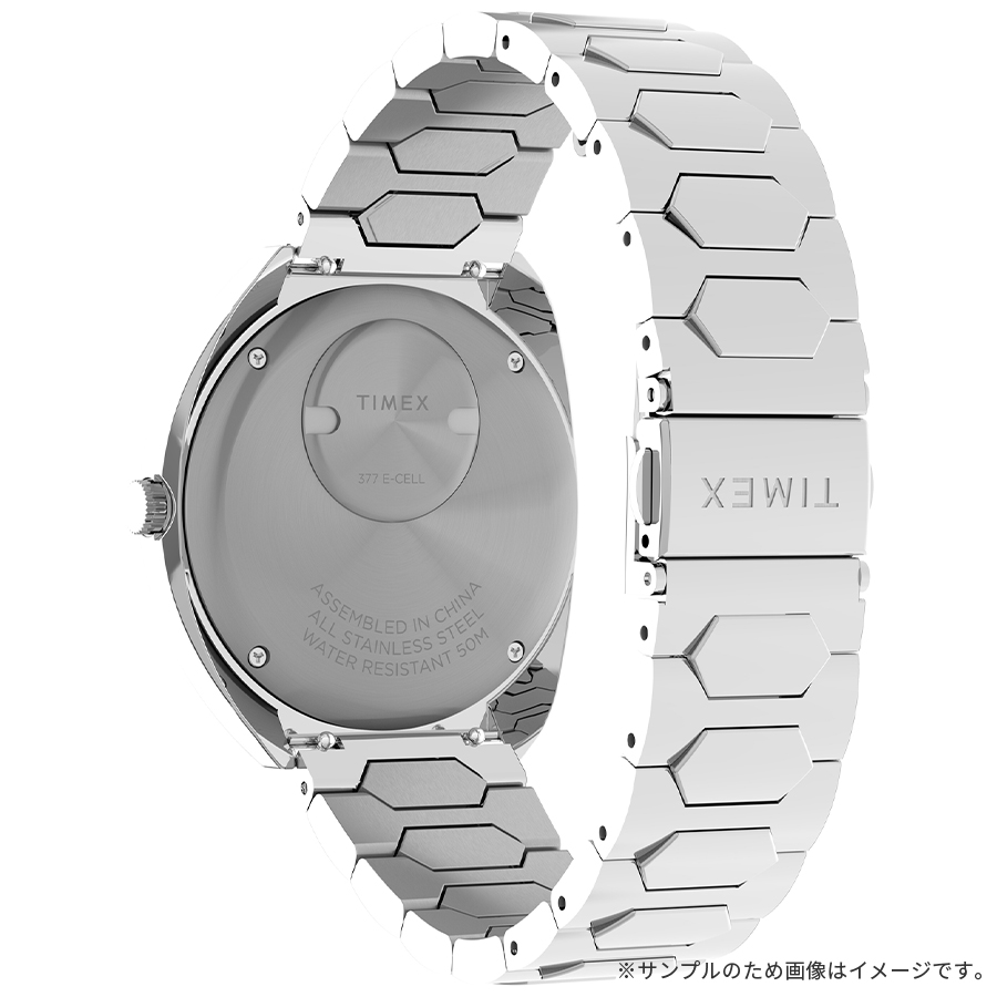 タイメックス Q TIMEX 1972 タイムマシン 復刻モデル TW2Y33100 メンズ 腕時計 クオーツ 電池式 ブルーダイヤル シルバー メタルバンドの画像
