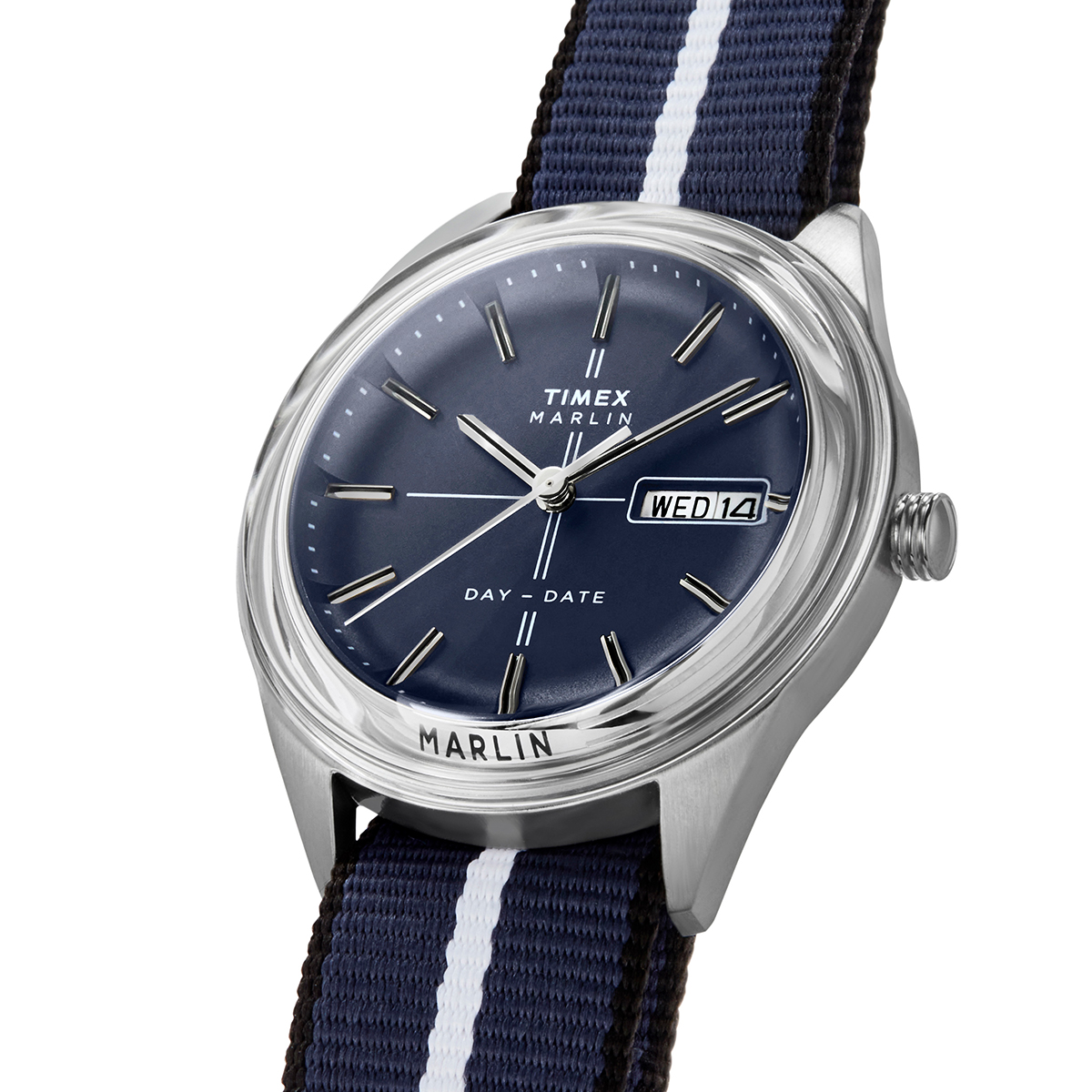 【希少品 美品　新品電池】3166 TIMEX メンズ腕時計　シルバー　ネイビー 希少品 美品 新品電池】3166 TIMEX メンズ腕時計 シルバー ネイビー
