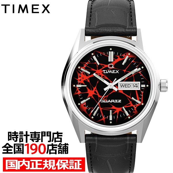 5月22日発売 タイメックス Q Timex レッドベガ 1978 復刻モデル TW2Y55700 メンズ 腕時計 クオーツ 電池式 デイデイト 革ベルト