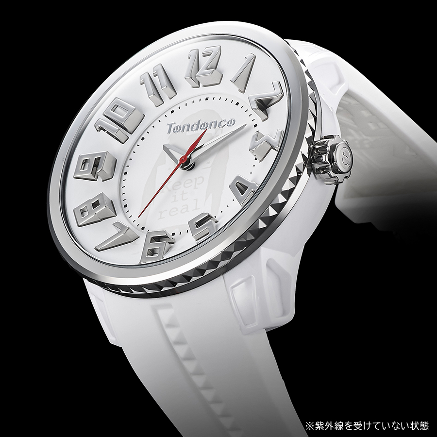 テンデンス ブランダライズド コラボレーション バンクシー コレクション Keep it real TY430412 メンズ 腕時計 クオーツ 電池式 ホワイトの画像
