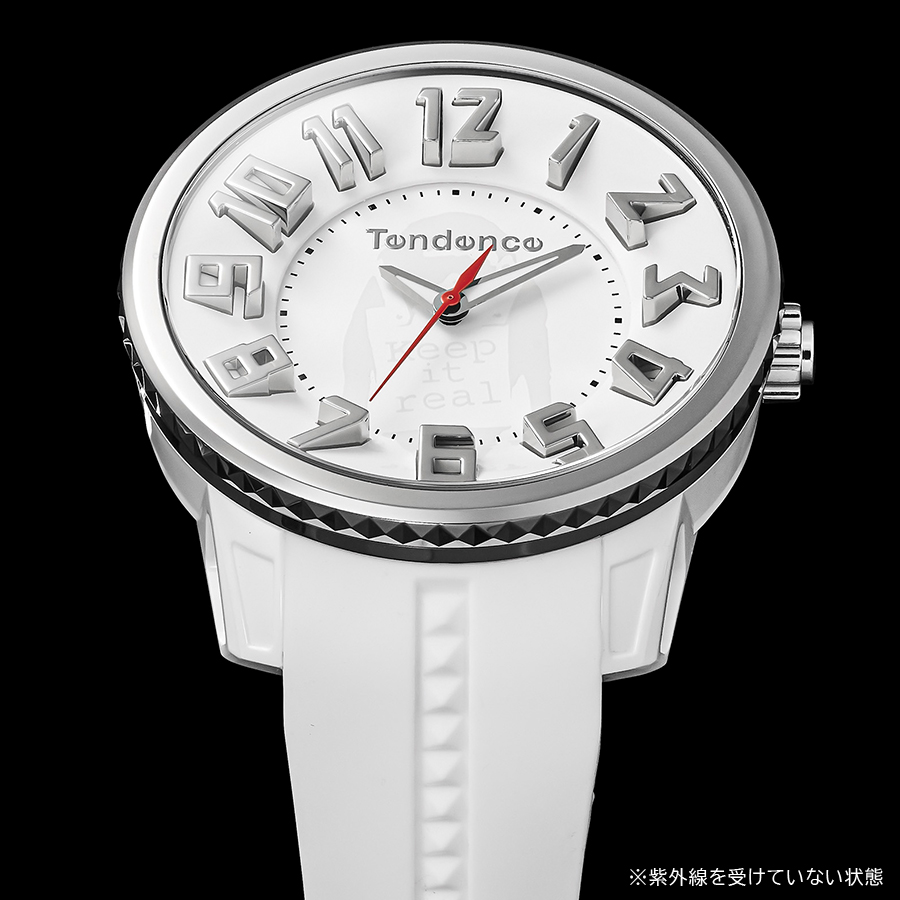 テンデンス ブランダライズド コラボレーション バンクシー コレクション Keep it real TY430412 メンズ 腕時計 クオーツ 電池式 ホワイトの画像