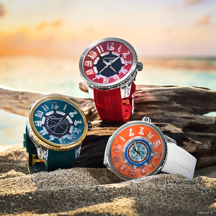 【⭐️未使用❣️稼動⭐️】テンデンス　ワンピース（ルフィ）コラボウォッチ Tendence（テンデンス） ワンピース コラボレーションモデル モンキー