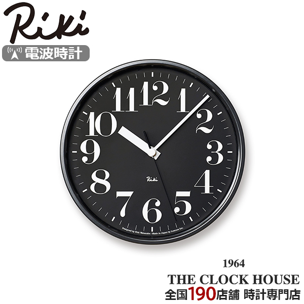 レムノス RIKI STEEL CLOCK ブラック 電波時計 WR08-25 BK (時計) 価格