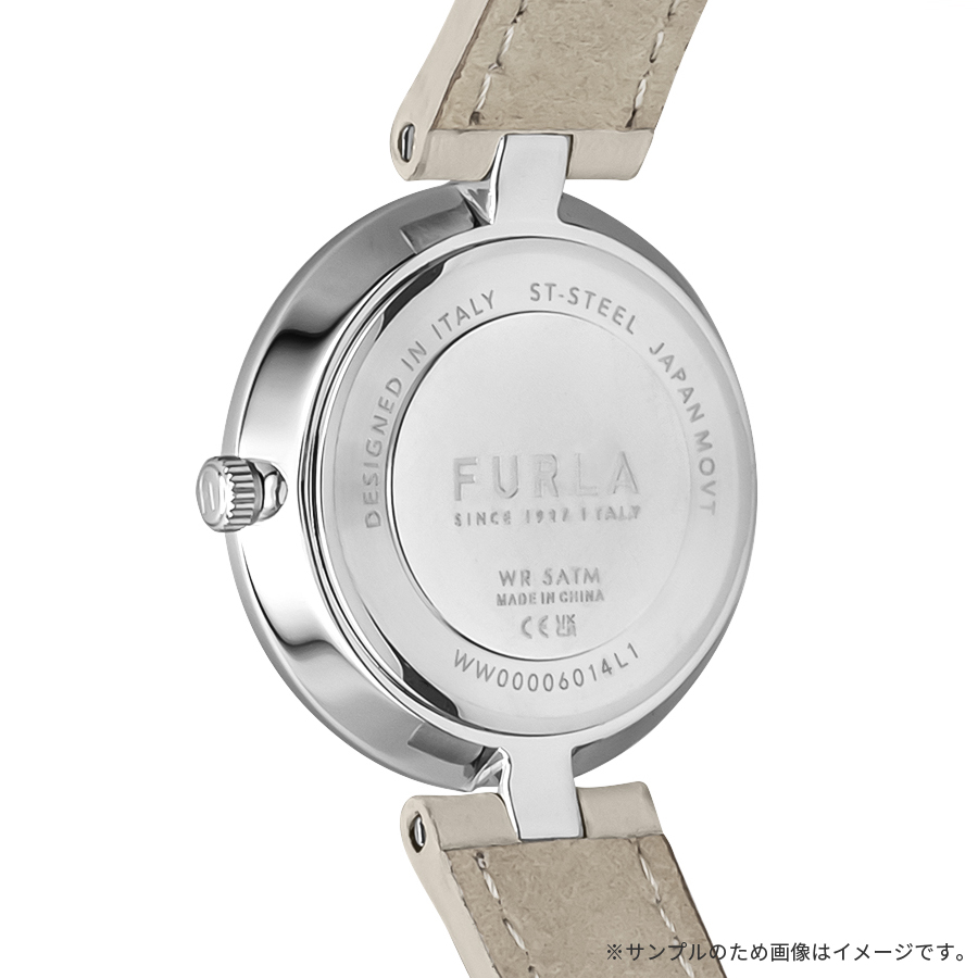 フルラ ロゴリンクス 3針 WW00006014L1 レディース 腕時計 クオーツ 電池式 サンレイダイヤル 革ベルト グレーの画像