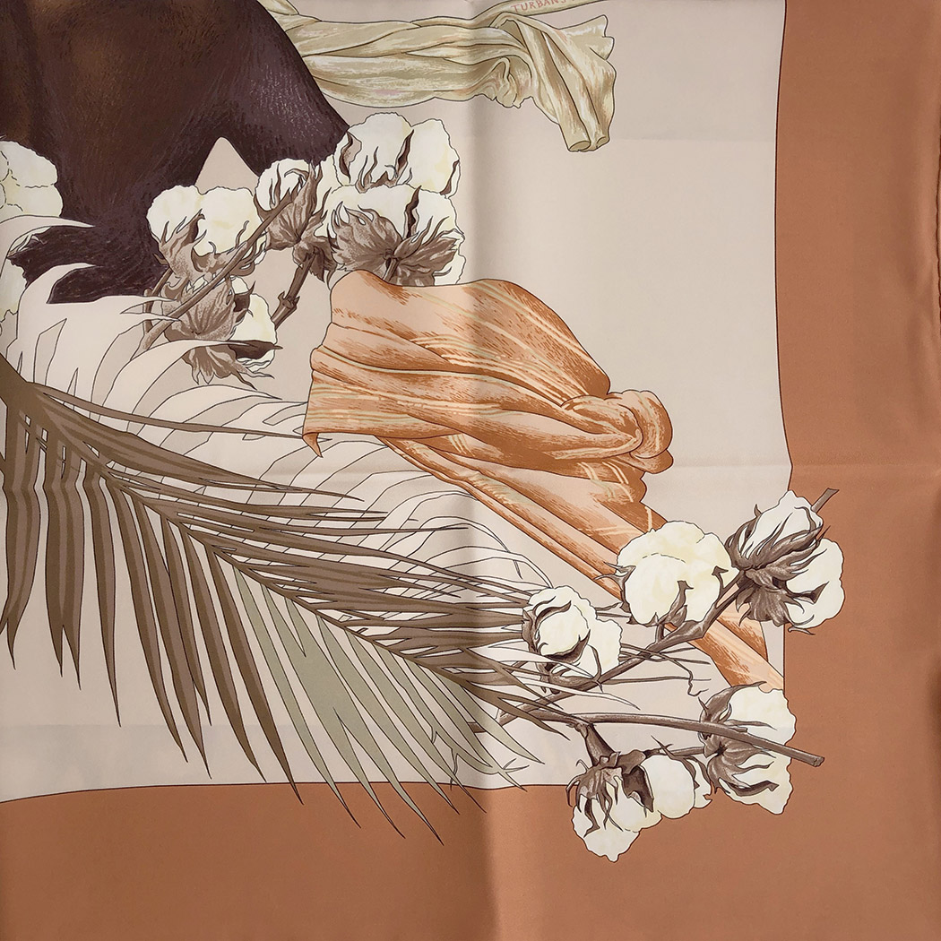 HERMES（エルメス） カレ90 王妃のターバン TURBANS DES REINES シルク