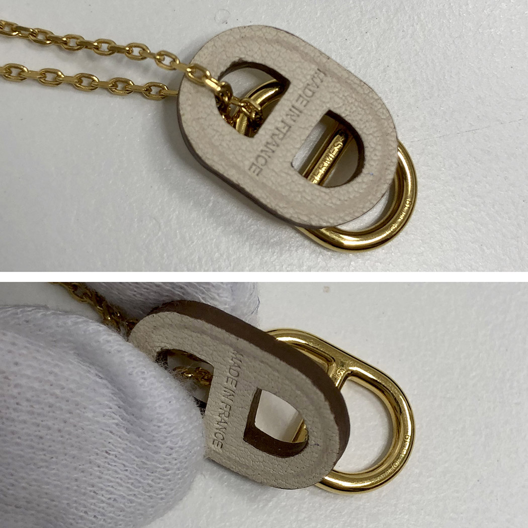 HERMES エルメス オーマイヨンネックレス 50cm シェーヌダンクル