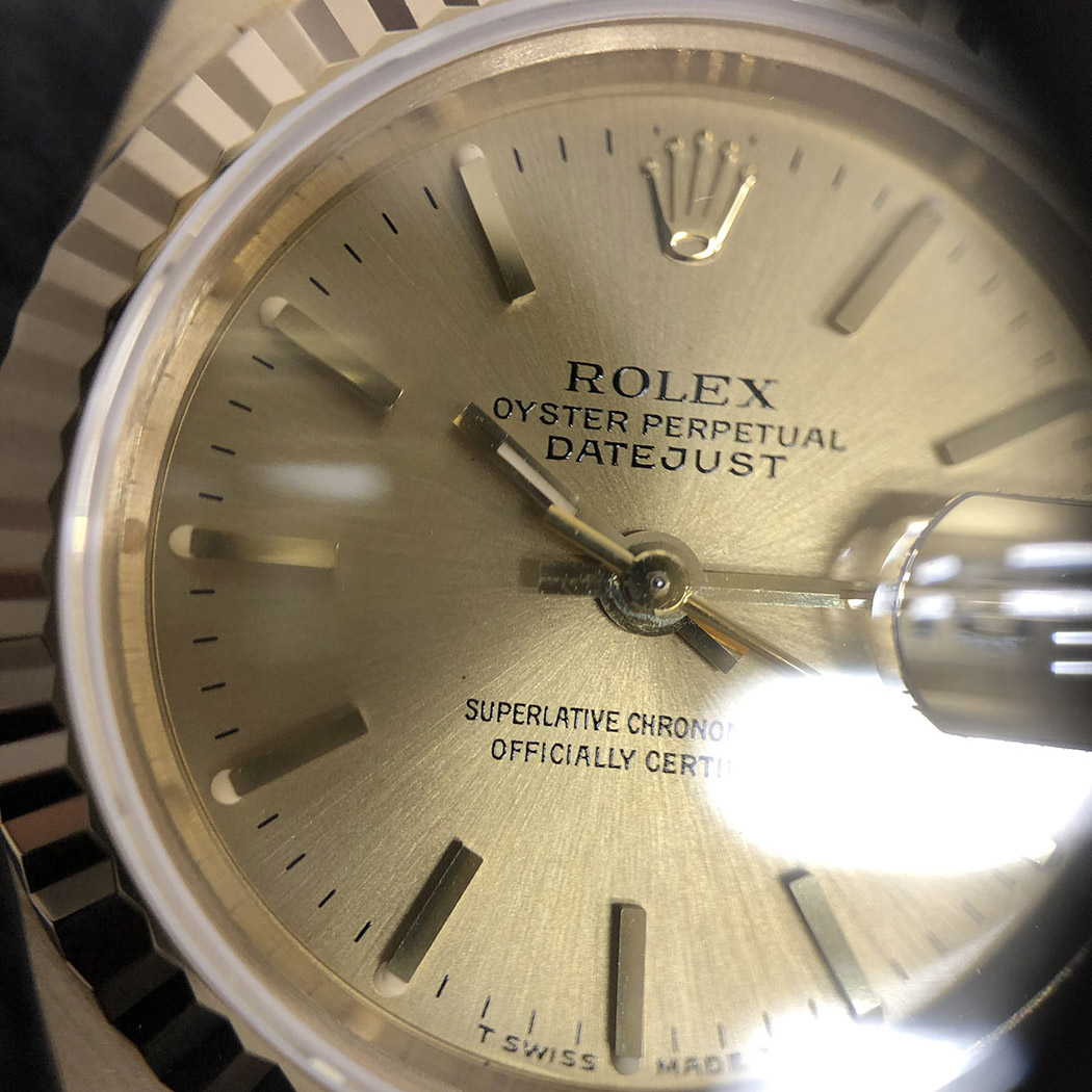 ロレックス デイトジャスト レディ 69178 S番 OH済 並行 金無垢 イエローゴールド K18 YG ROLEX 腕時計 レディース ウォッチ  女性用 中古