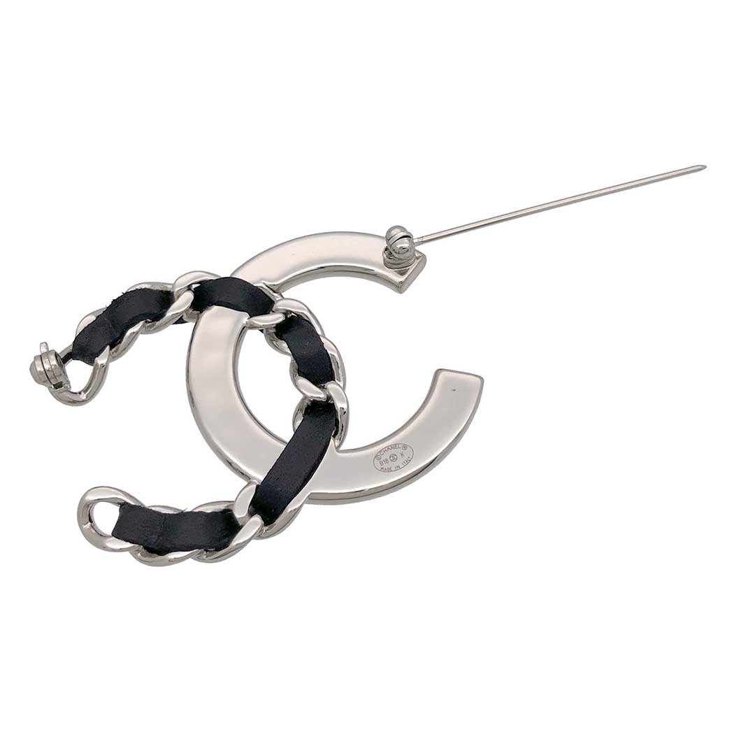 CHANEL（シャネル） ラインストーン ココマーク ブローチ B18K メタル