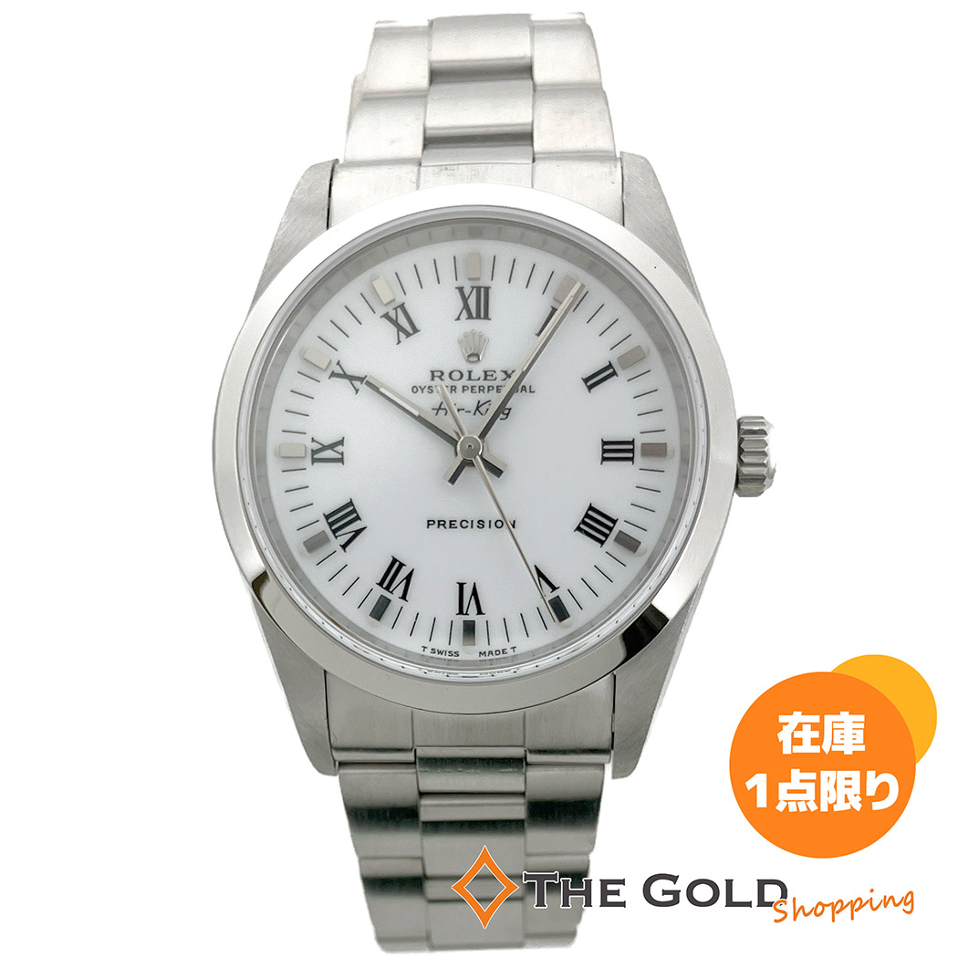 ROLEX（ロレックス） エアキング 14000 T番 OH済 並行 34mm 白文字盤