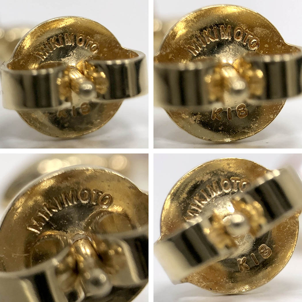 MIKIMOTO（ミキモト） パールピアス K18 YG パール イエローゴールド