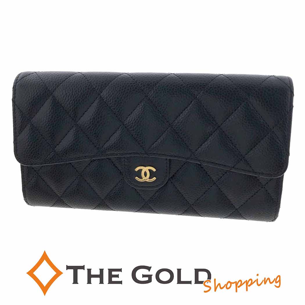 CHANEL（シャネル） ロングウォレット AP0241 マトラッセ キャビア
