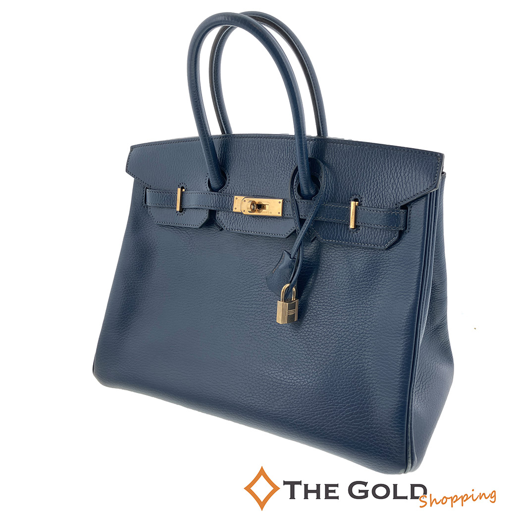 HERMES（エルメス） バーキン35 □F刻印 ブルー系 青系 アルデンヌ