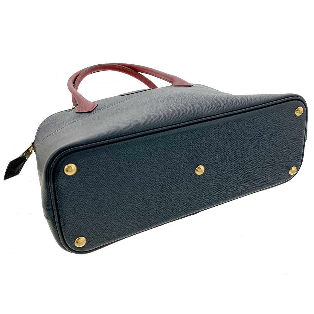 HERMES（エルメス） ボリード27 〇X刻印 ネイビー系 レッド系 肩掛け