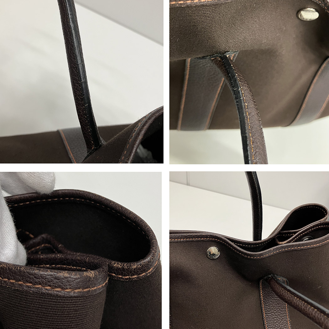 HERMES（エルメス） ガーデンパーティPM ダークブラウン系 トワル
