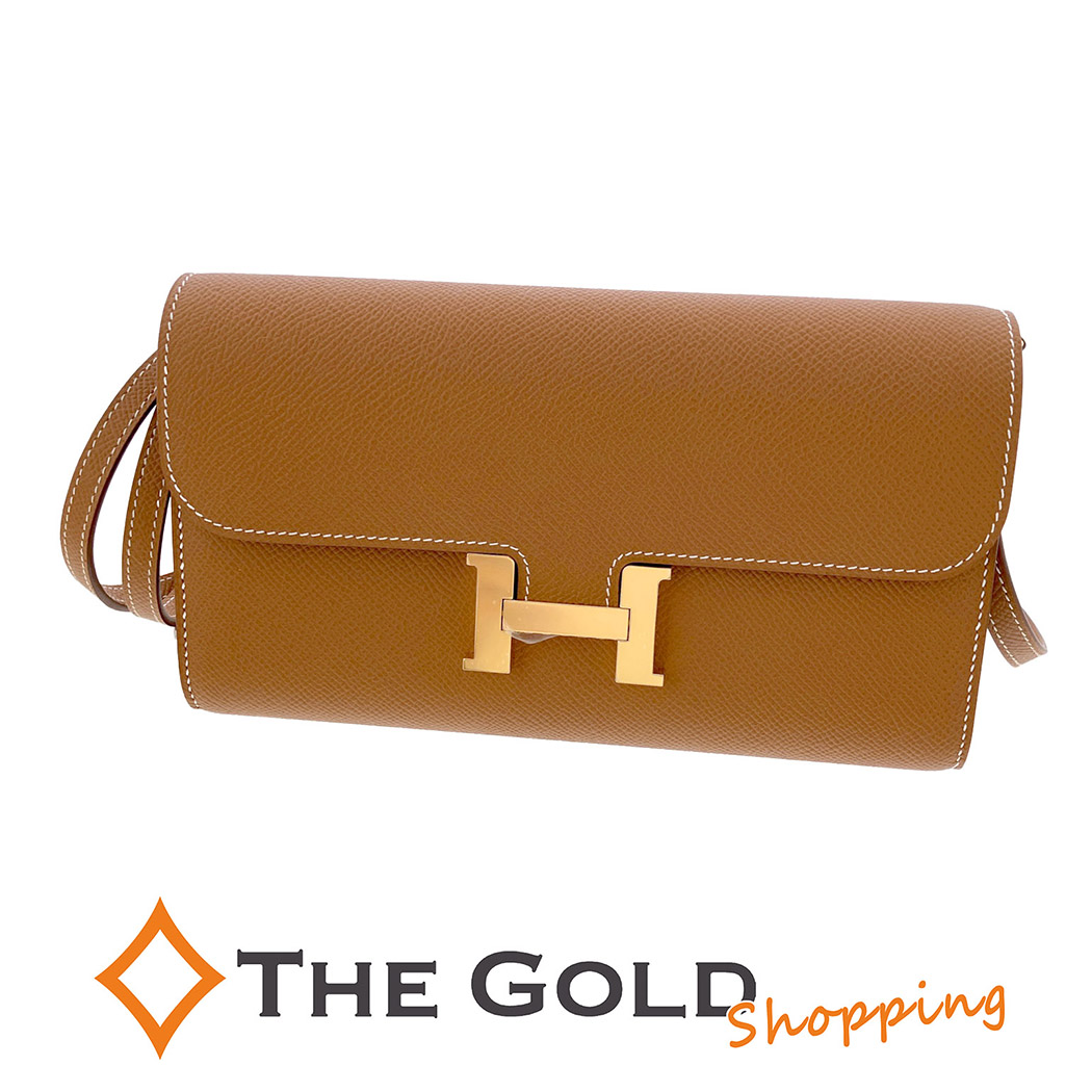 【新品同様】HERMES エルメス コンスタンス トゥーゴー ウォレット エプソン ゴールド金具 U刻印 2022年 管理番号：9169 HERMES（エルメス） コンスタンス トゥー ゴー U刻印 2022年 ヴォー