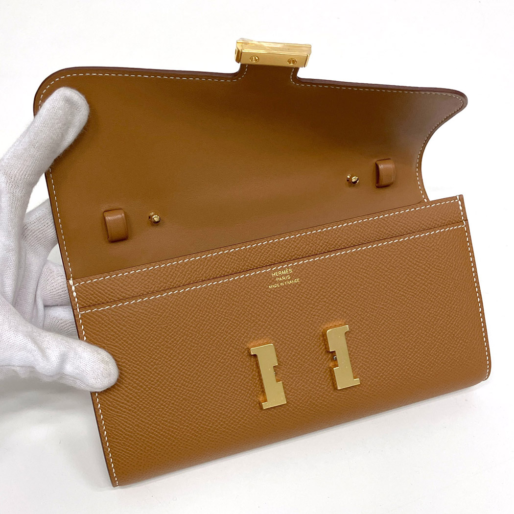 【新品同様】HERMES エルメス コンスタンス トゥーゴー ウォレット エプソン ゴールド金具 U刻印 2022年 管理番号：9169 HERMES（エルメス） コンスタンス トゥー ゴー U刻印 2022年 ヴォー