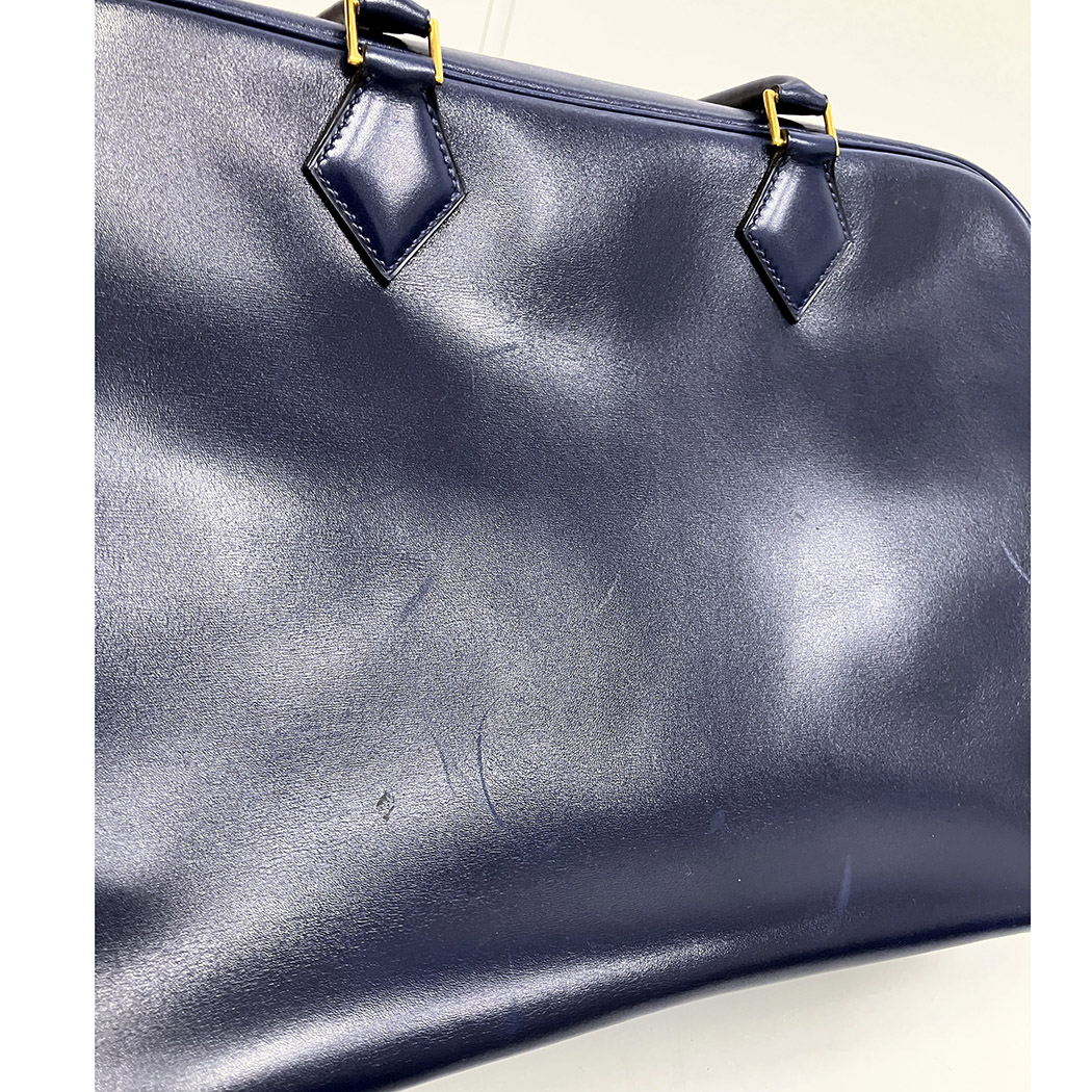 HERMES（エルメス） プリュム32 □A刻印 ブルー系 ボックスカーフ