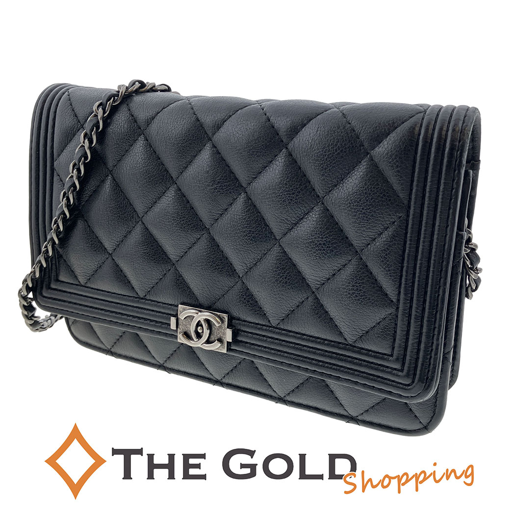 CHANEL（シャネル） ボーイシャネル チェーンウォレット レザー
