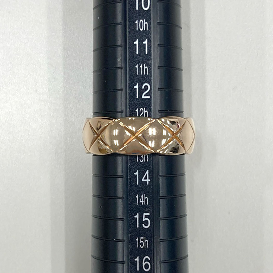 シャネル K18 WG ココクラッシュ リング 53号 CHANEL（シャネル） ココクラッシュリング #53 13号 750 BG ベージュ