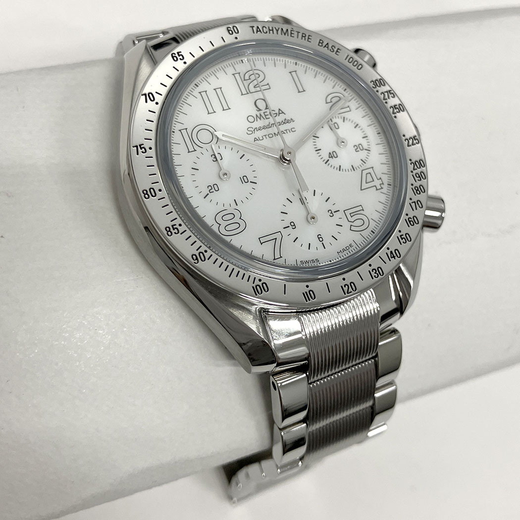 OMEGA 　自動巻きメンズ腕時計 OMEGA（オメガ） スピードマスター 3534.70 OH済 ホワイトシェル文字盤