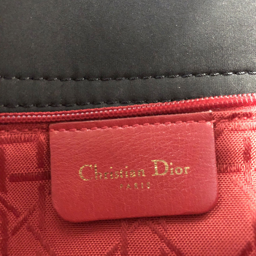 Chiristian Dior レディ ディオール ミニ ナイロン ブラック 黒 2WAY