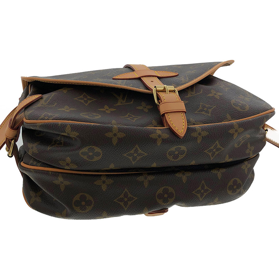 LOUIS VUITTON ソミュール 30 M42256 モノグラム ブラウン 斜め掛け