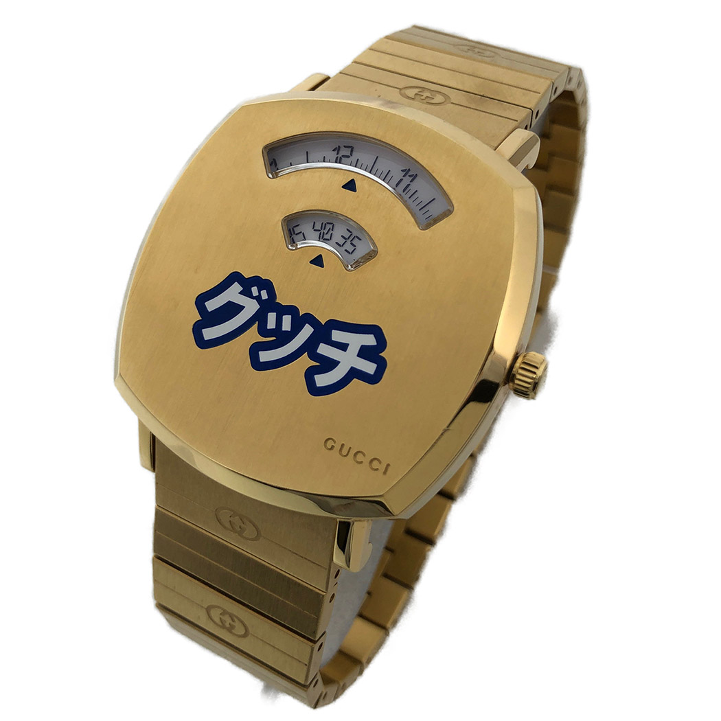 グッチ グリップ ウォッチ 38mm 日本限定 157.3 YA157428 電池