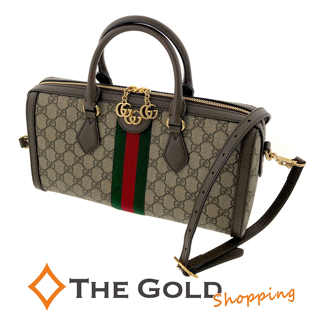 GUCCI ミディアムトップハンドルバッグ 524532 オフィディア GG