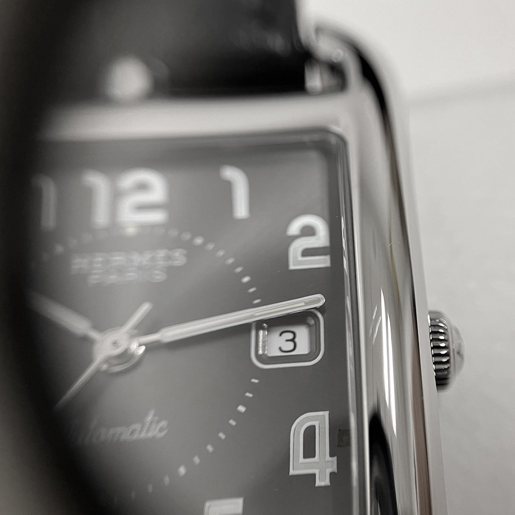 HERMES ケープコッド CC1.710 OH済 自動巻き グレー文字盤